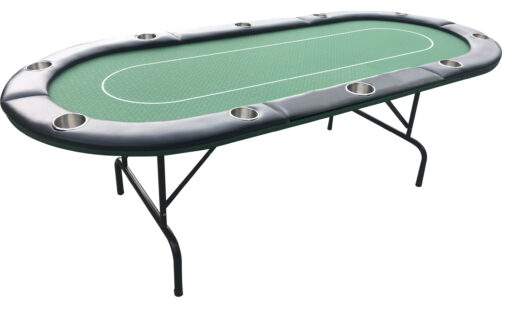 7 Foot Poker Table with Folding Legs and removable arm rest main image